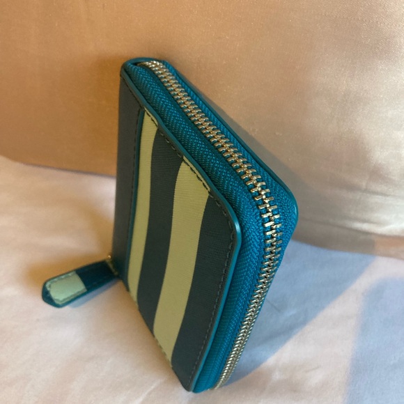 Marc Jacobs Blue and Green Striped Wallet - Picture 3 of 7